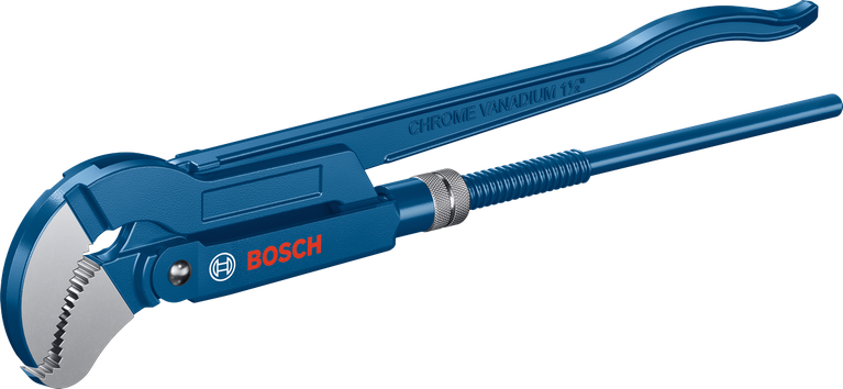 Угловой трубный ключ Bosch для санитарных работ, 45°, хромованадиевая сталь.